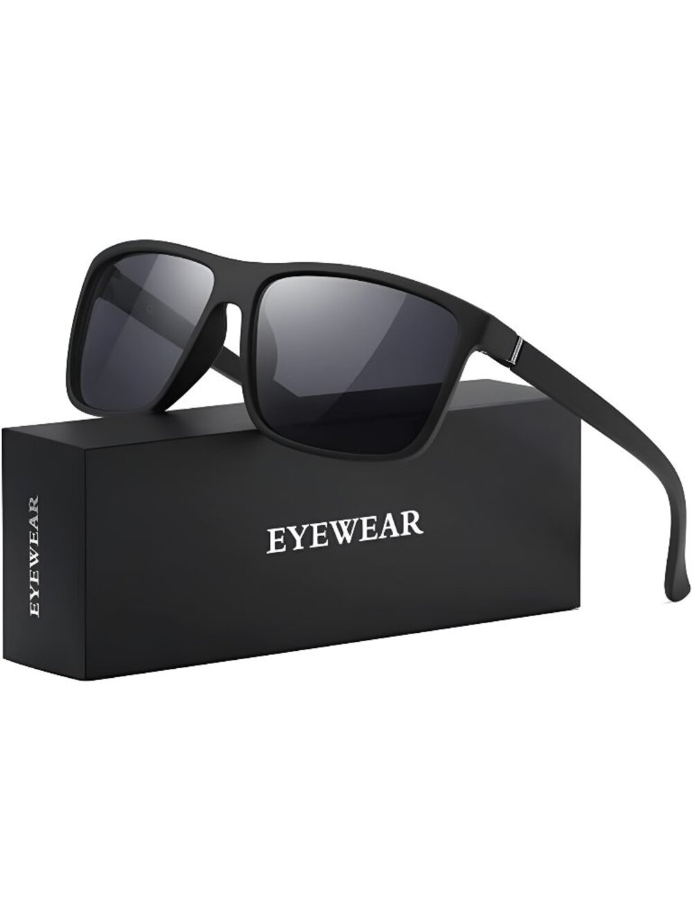 Polarized Sunglasses for Mens & Womens, Black Retro Sun Glasses UV400 Protection